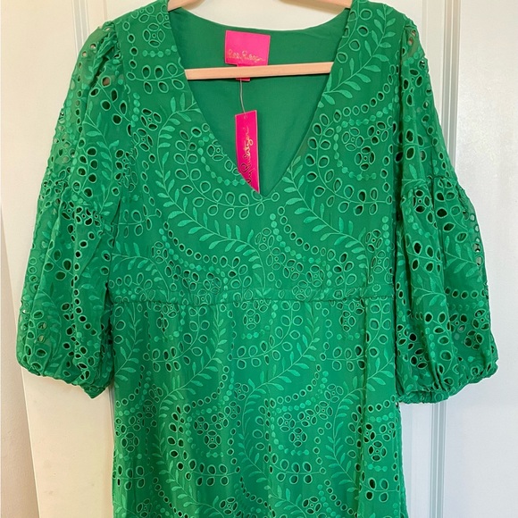 Lilly Pulitzer Dresses Lilly Pulitzer Green Eyelet Maxi Dress